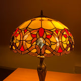 Tiffany Antique Style Table Lamp 16 inch Stained Glass Shade Home Decor UK