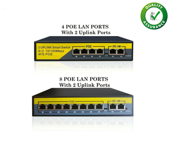 POE switch 10/100Mb HUB 4/8 Port Network Device Power Over Ethernet Cameras NVR