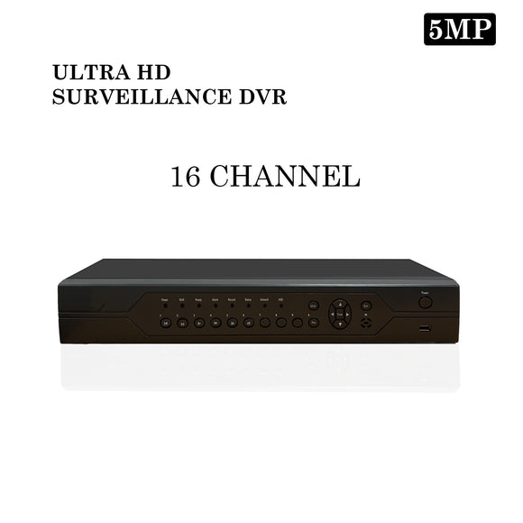 16 Channel 5MP Turbo CCTV DVR Ultra HD 1920P Record & Play Digital Video Recorder H.265