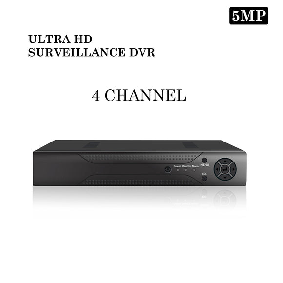 4CH 5MP DVR Full HD CCTV 1920P Ultra HD 4in1 H.265 Surveillance Video Recorder System