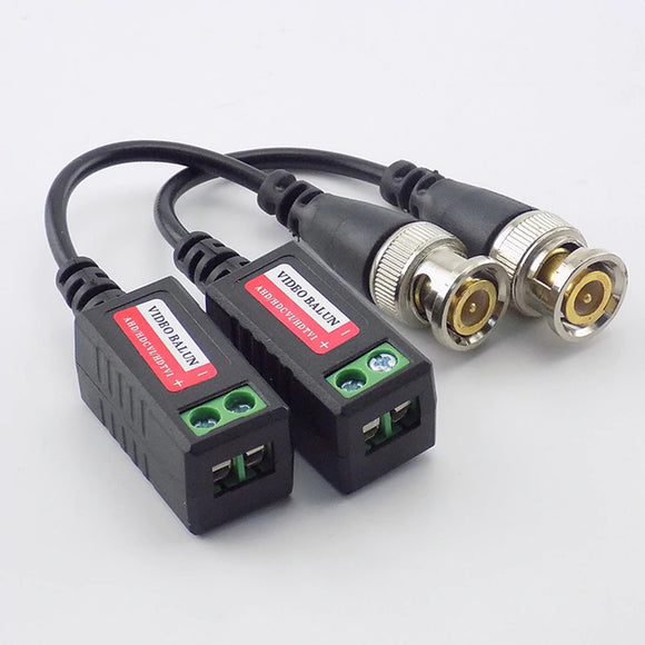 CCTV Camera Passive Video Balun BNC Connector Coaxial Cable Adapters UK