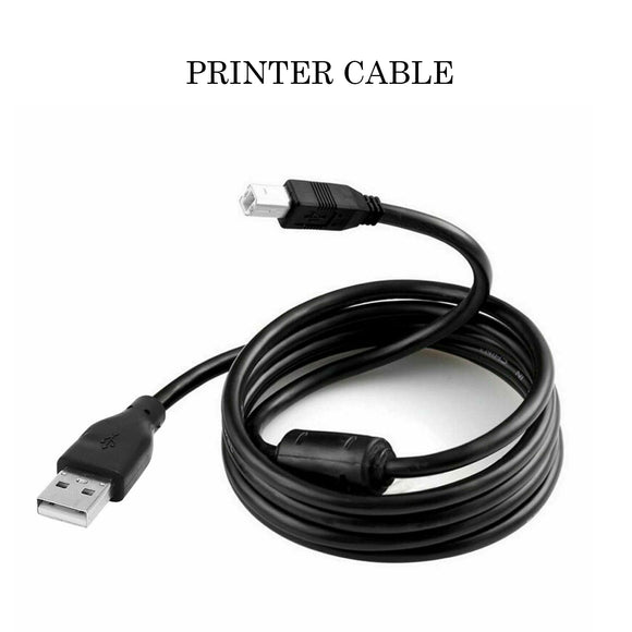 USB Printer Cable 1.5M High Speed V2.0 Type A to Type B PC Lead HP EPSON KODAK