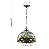 Tiffany Style Pendant Lamps Handcrafted Art Bedroom Stained Glass Lamps